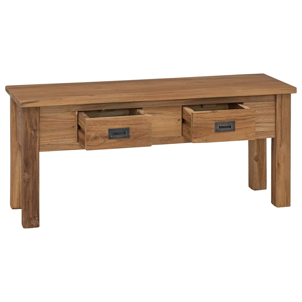 entrébænk 90x30x40 cm massivt teaktræ