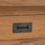 entrébænk 90x30x40 cm massivt teaktræ