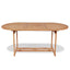 havebord 180x90x75 cm massivt teaktræ