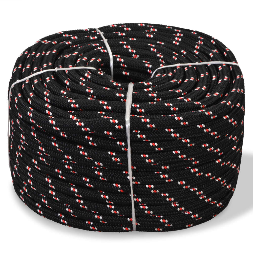 marinereb polypropylen 14 mm 50 m sort