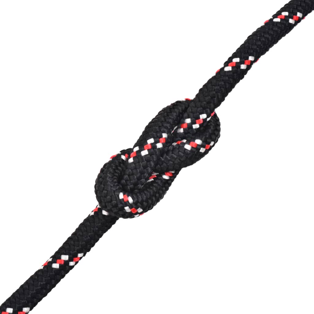 marinereb polypropylen 14 mm 50 m sort