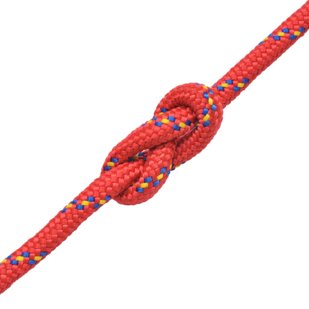 marinereb i polypropylen 8 mm 100 m rød