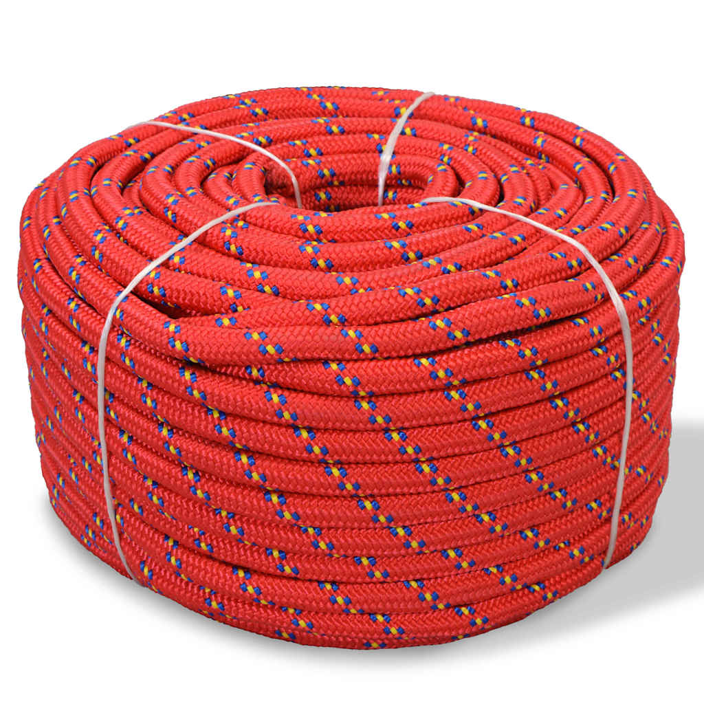 marinereb polypropylen 12 mm 50 m rød