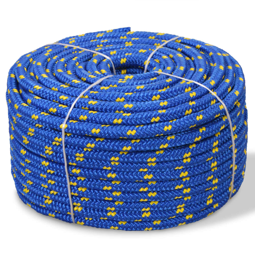 marinereb i polypropylen 8 mm 100 m blå