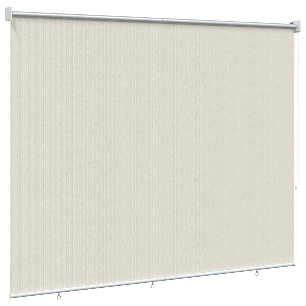 udendørs rullegardin 225 (B) x 140 (H) cm cremefarvet