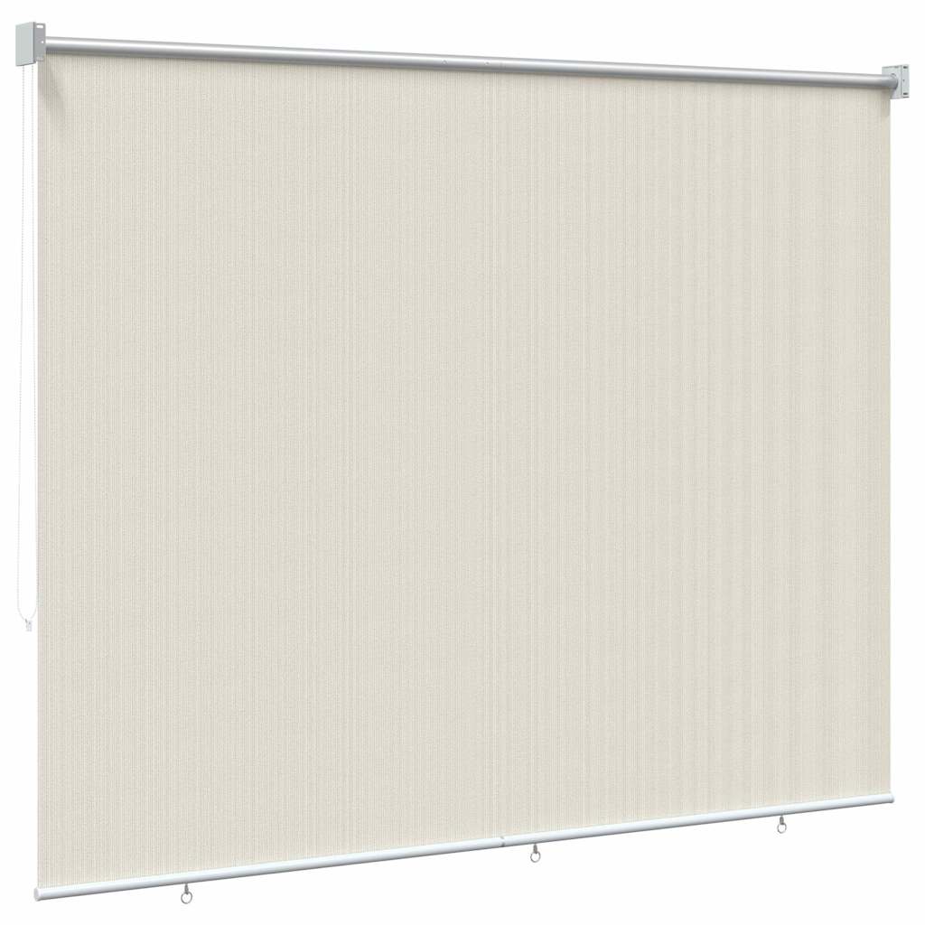 udendørs rullegardin 225 (B) x 140 (H) cm cremefarvet