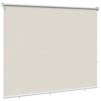udendørs rullegardin 145 (B) x 230 (H) cm cremefarvet