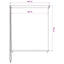 udendørs rullegardin 145 (B) x 140 (H) cm hvid