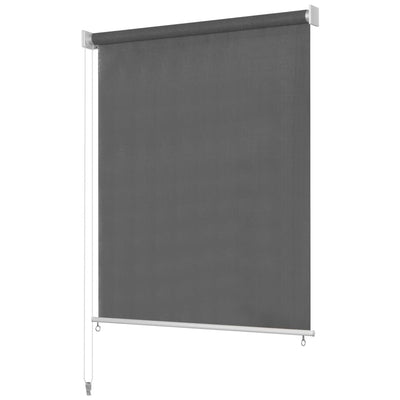 udendørs rullegardin 225 (B) x 140 (H) cm antracitgrå