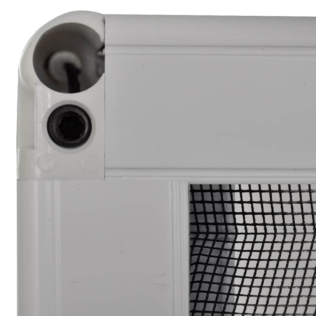plisseret insektnet til vinduer aluminium 60 x 80 cm