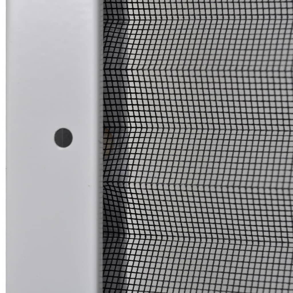 plisseret insektnet til vinduer aluminium 80 x 100 cm