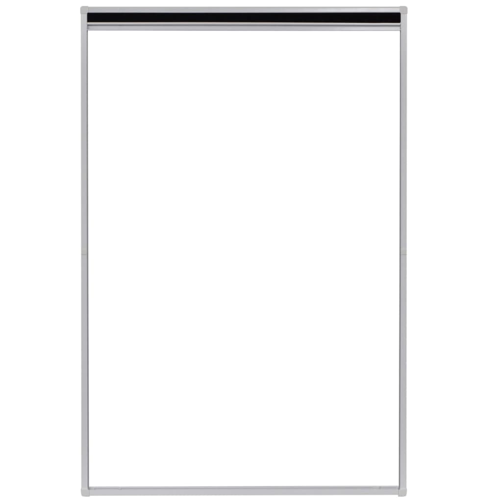 plisseret insektnet til vinduer aluminium 80 x 120 cm
