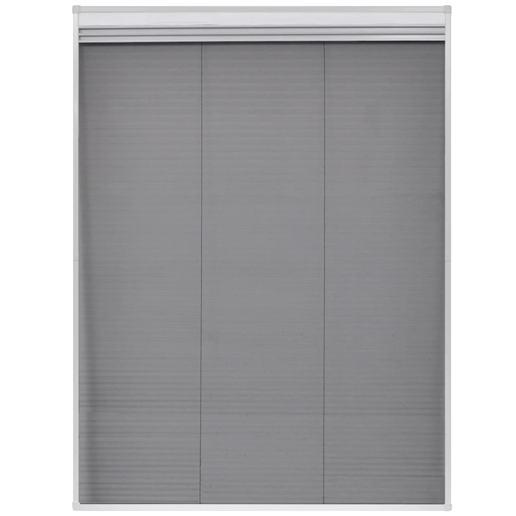 plisseret insektnet til vinduer aluminium 60 x 80 cm med afskygning