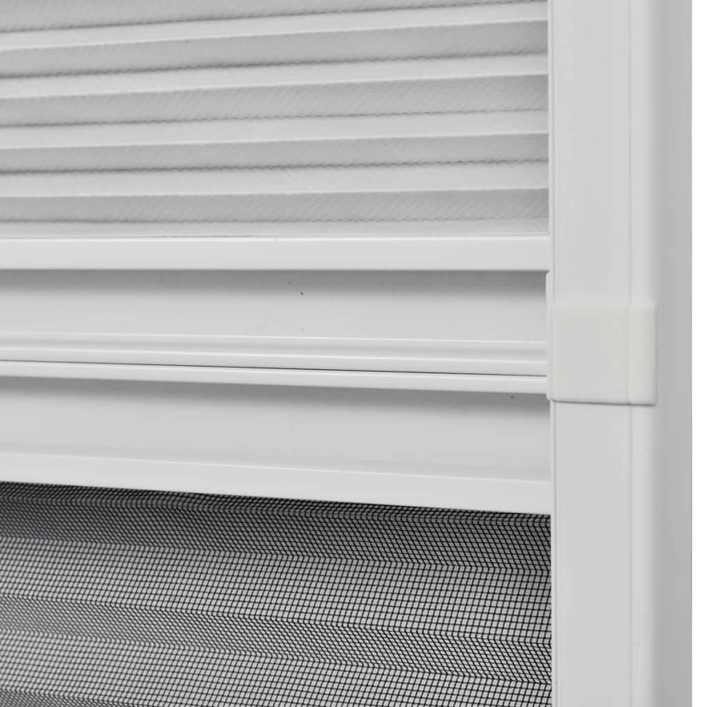 plisseret insektnet til vinduer aluminium 60 x 80 cm med afskygning