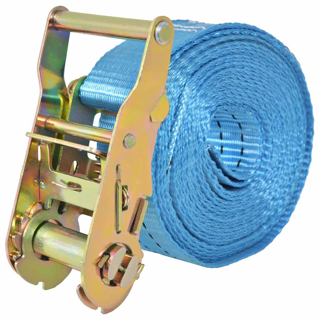 surringsbånd 4 stk. 2 ton 6 m x 38 mm blå