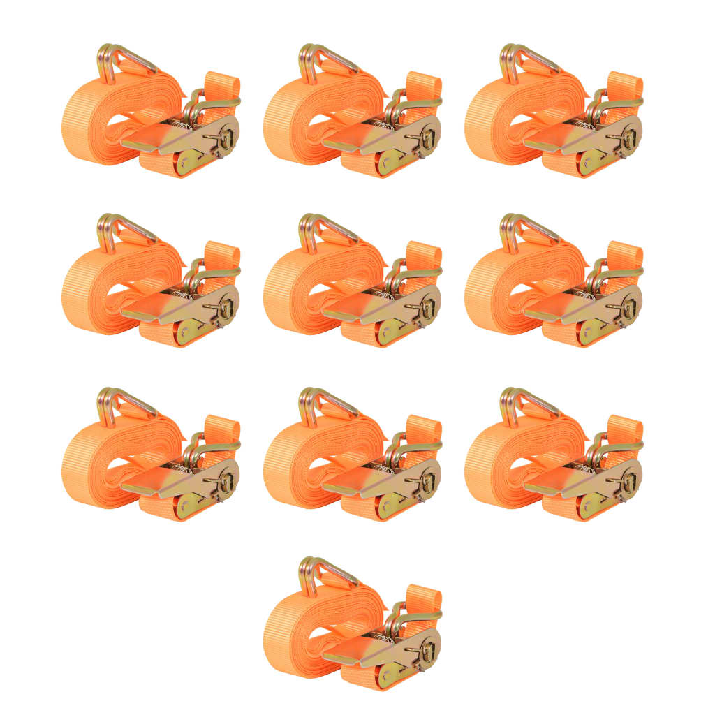 surringsbånd 10 stk. 0,4 ton 6 m x 25 mm orange