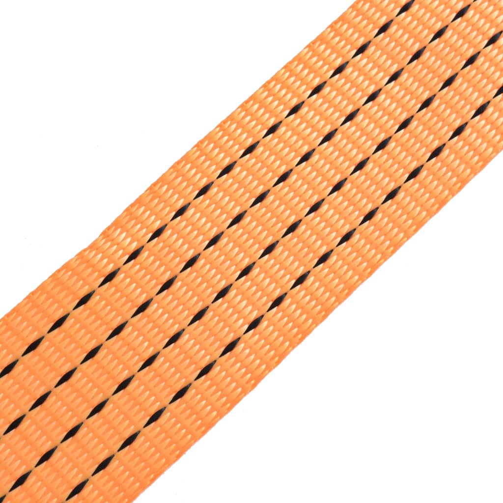 surringsbånd med skralde 10 stk. 2 ton 8 m x 50 mm orange
