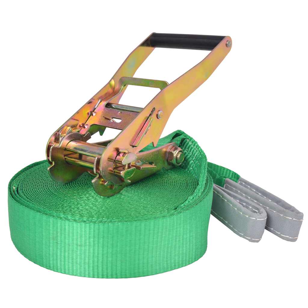 slackline 15 m x 50 mm 150 kg grøn