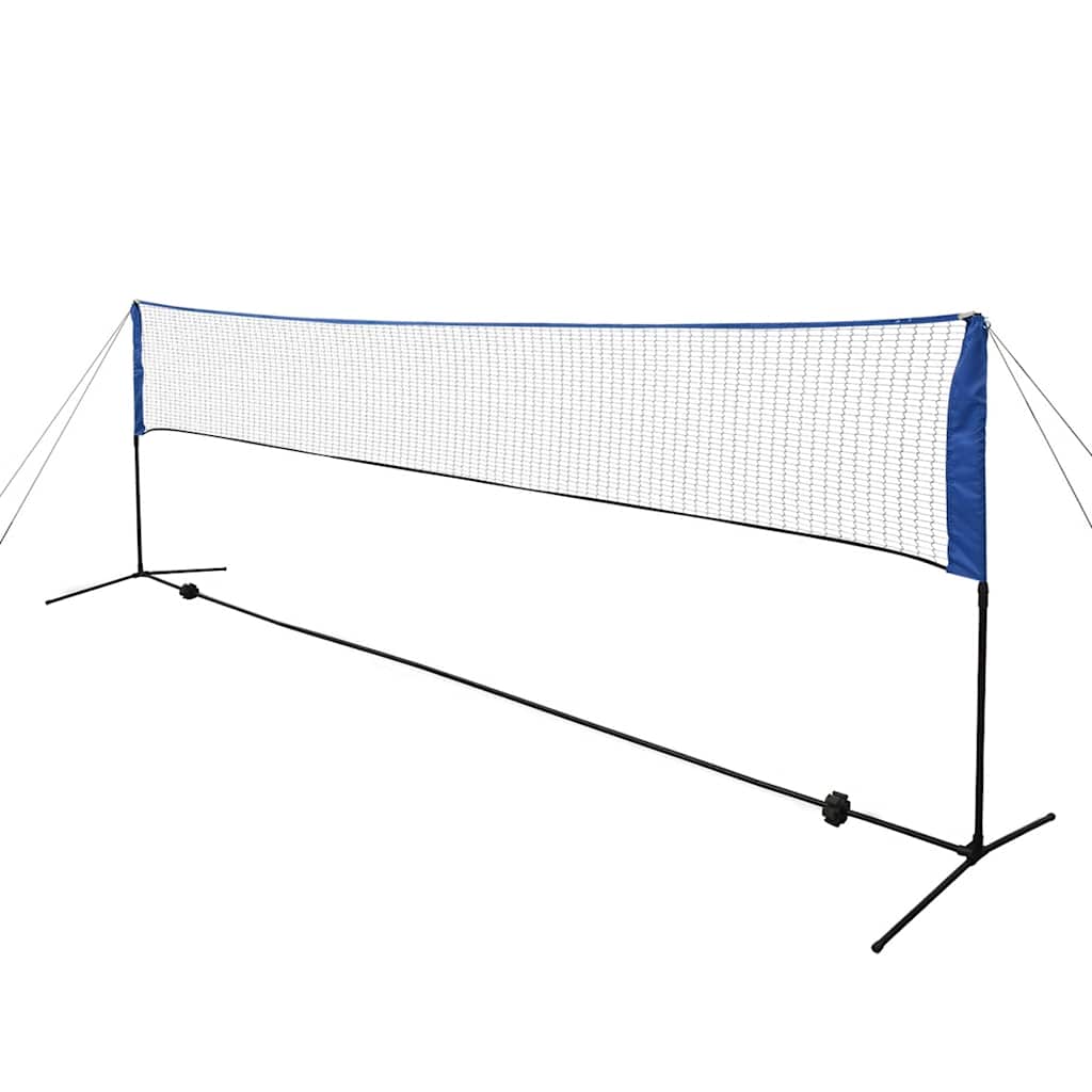 badmintonnet-sæt med fjerbolde 500 x 155 cm