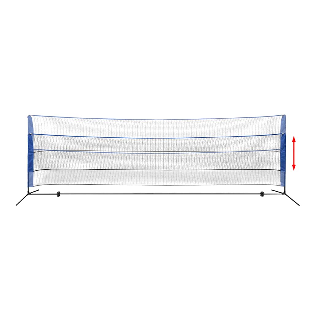 badmintonnet-sæt med fjerbolde 500 x 155 cm