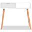 konsolbord massivt fyrretræ 80 x 30 x 72 cm hvid