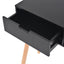 konsolbord massivt fyrretræ 80 x 30 x 72 cm sort