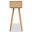 konsolbord massivt fyrretræ 80 x 30 x 72 cm brun
