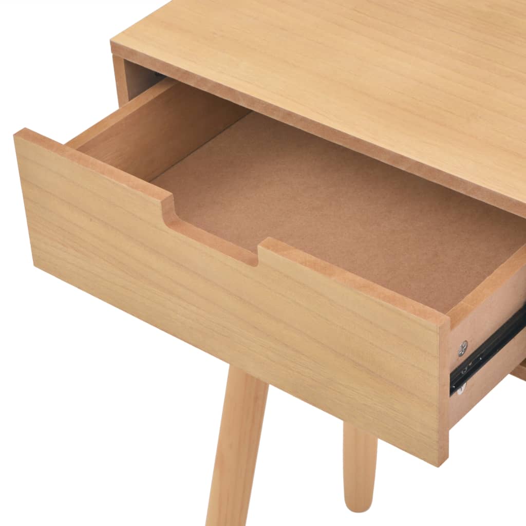 konsolbord massivt fyrretræ 80 x 30 x 72 cm brun