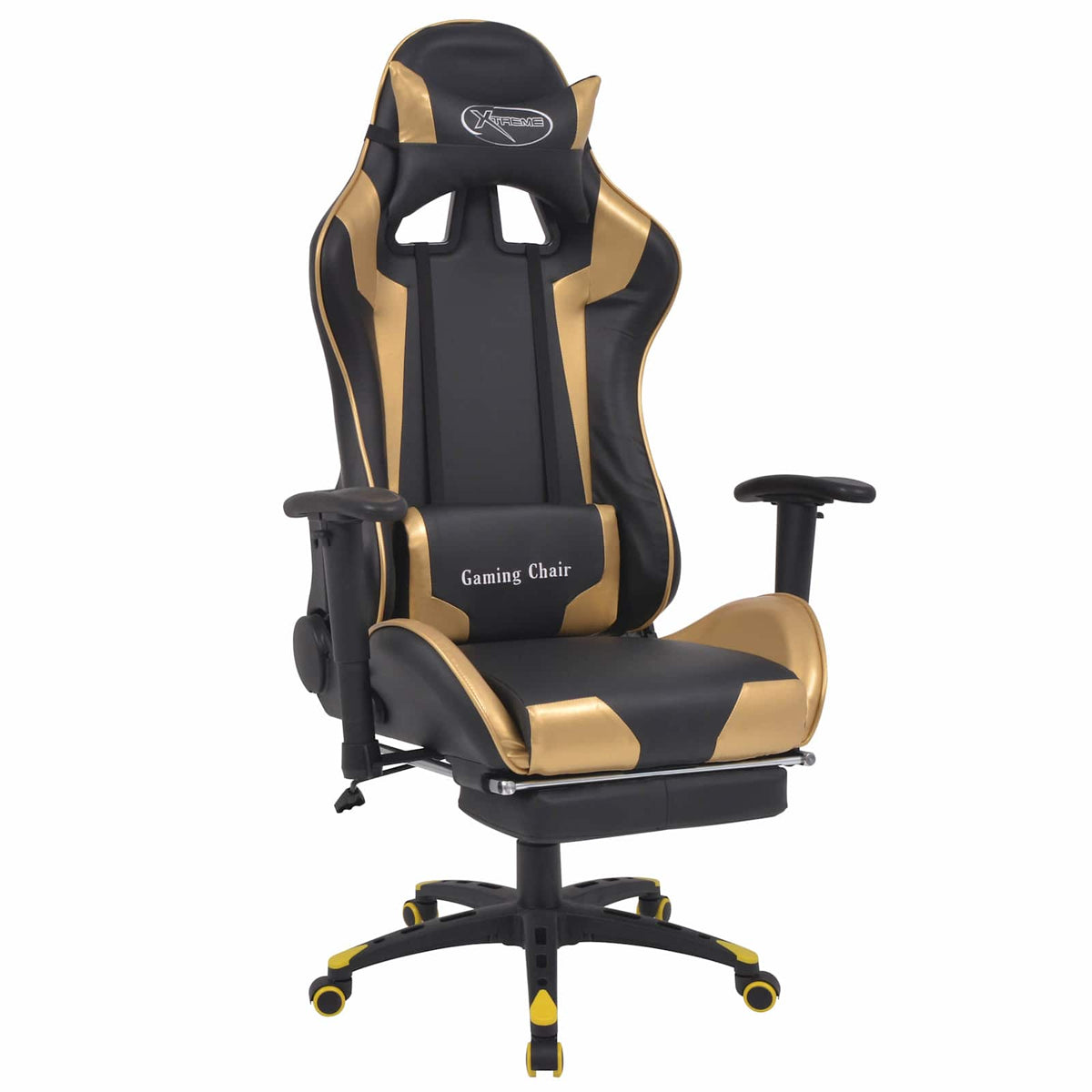 Gaming Stol Guld 70 x 71 x 136 cm Kunstlæder