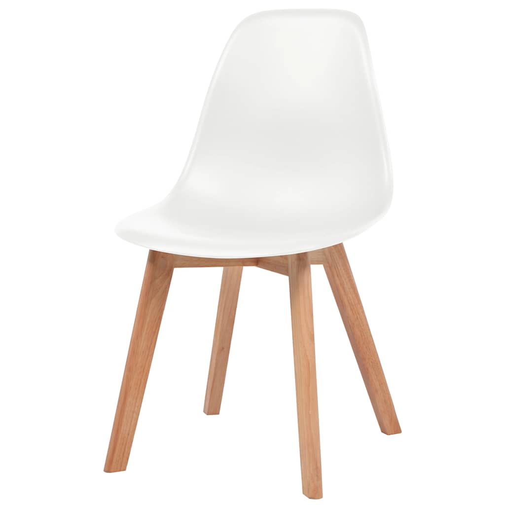 spisebordsstole 2 stk. plastik hvid