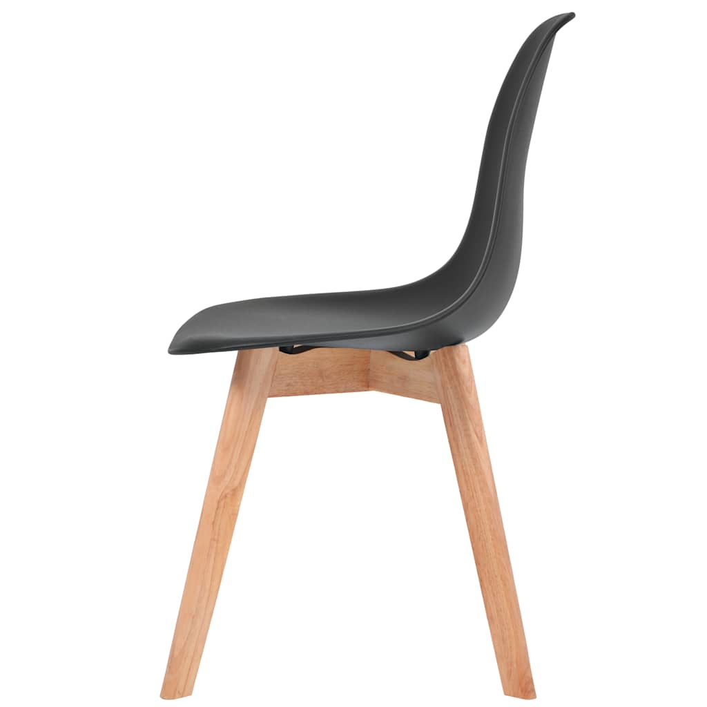 spisebordsstole 4 stk. plastik sort