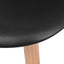 spisebordsstole 4 stk. plastik sort