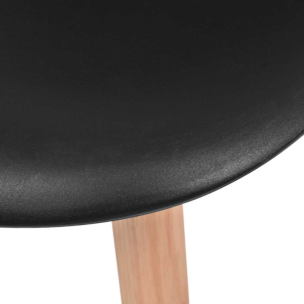 spisebordsstole 4 stk. plastik sort