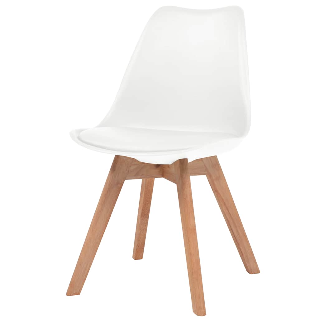 spisebordsstole 4 stk. plastik hvid