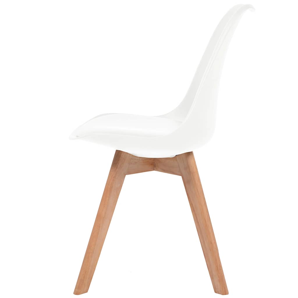 spisebordsstole 4 stk. plastik hvid