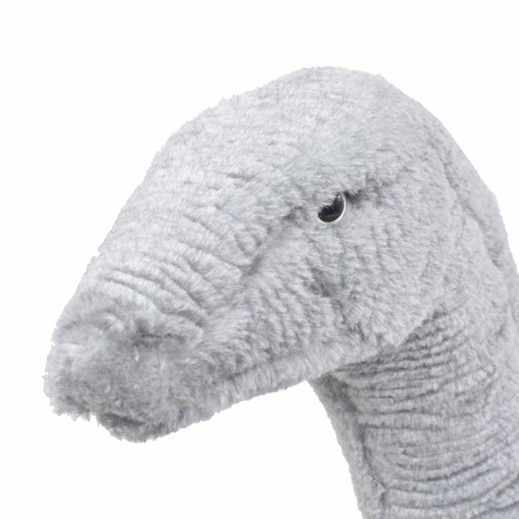 stående tøjdyr brachiosaurus plysstof XXL grå