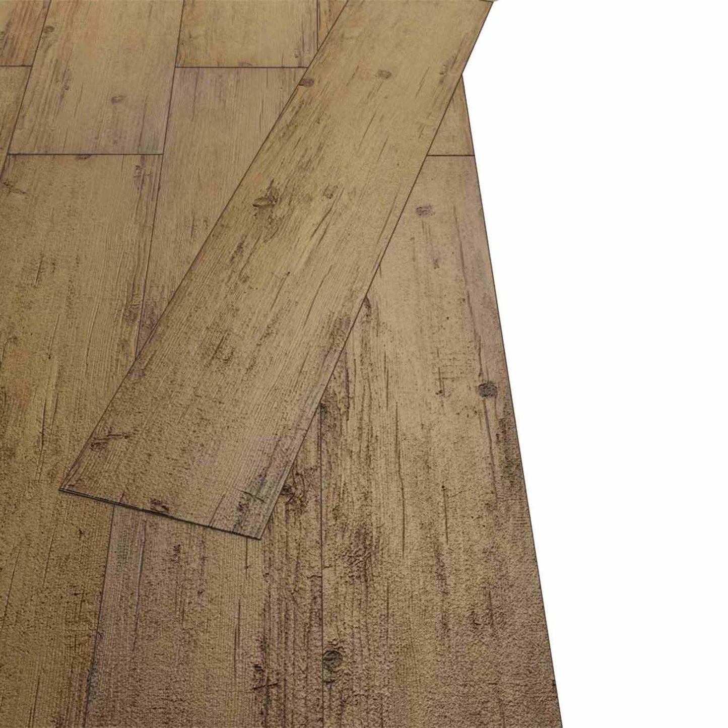 Gulvplanker Valnøddebrun 5,26 m² 18 stk. PVC
