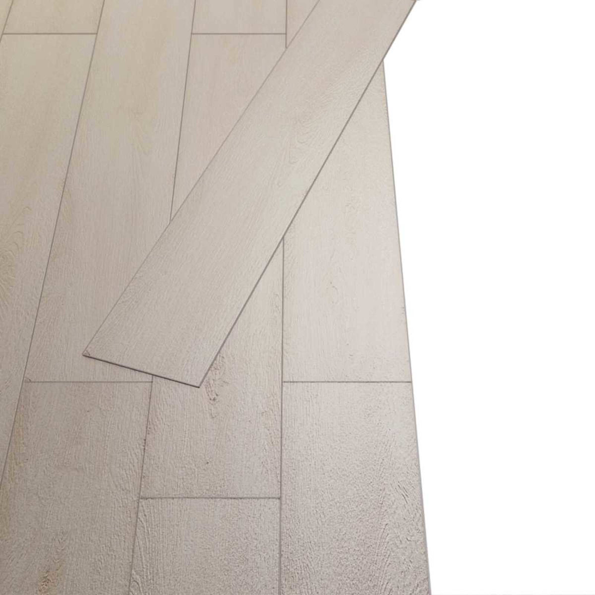 Gulvplanker Eg Klassisk Hvid 5,02 m² 36 stk. PVC
