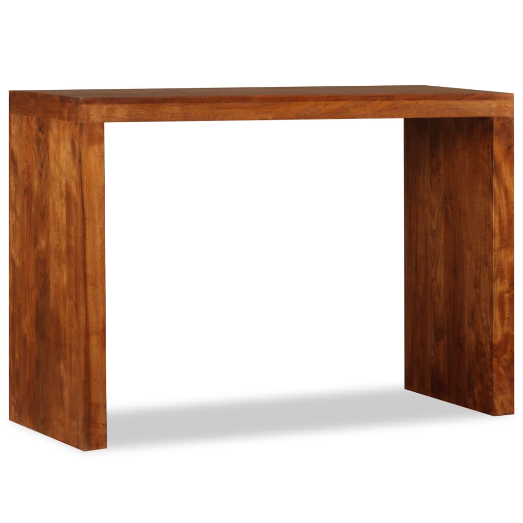 konsolbord 110x40x76 cm massivt træ honningfarvet finish