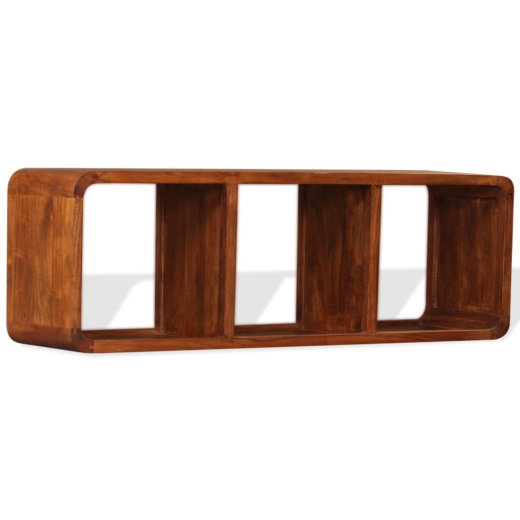 tv-skab 120x30x40 cm massivt træ honningfarvet finish