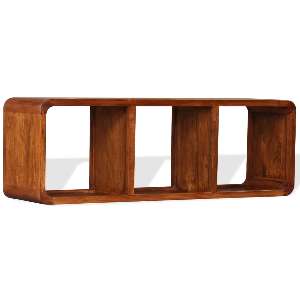 tv-skab 120x30x40 cm massivt træ honningfarvet finish