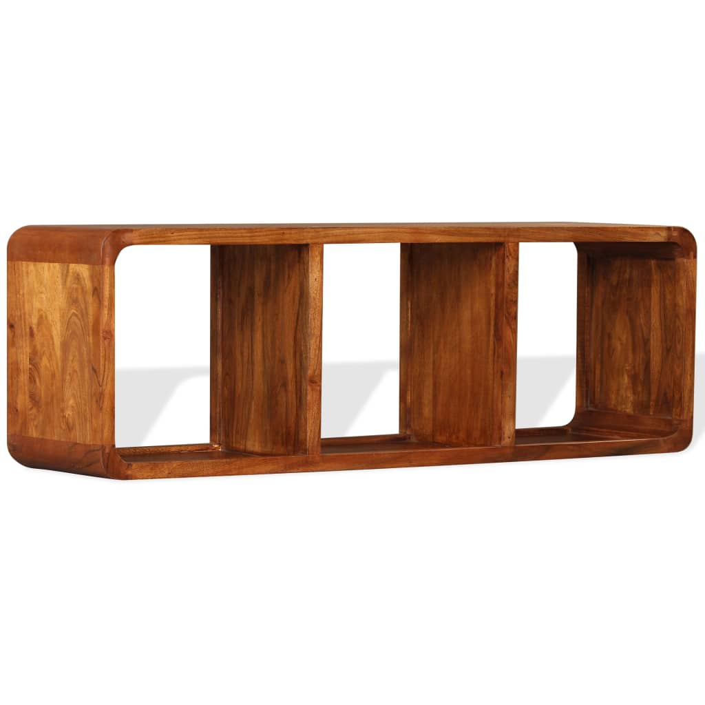 tv-skab 120x30x40 cm massivt træ honningfarvet finish
