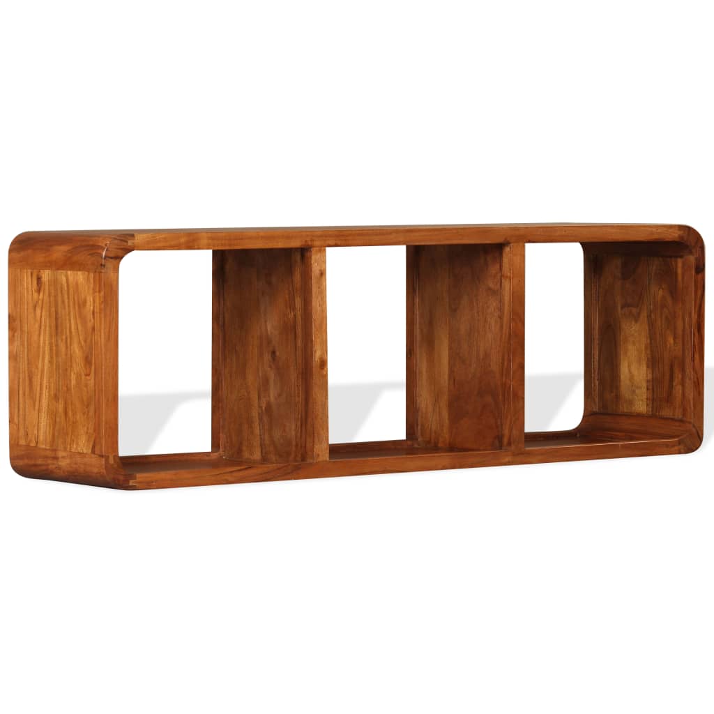 tv-skab 120x30x40 cm massivt træ honningfarvet finish