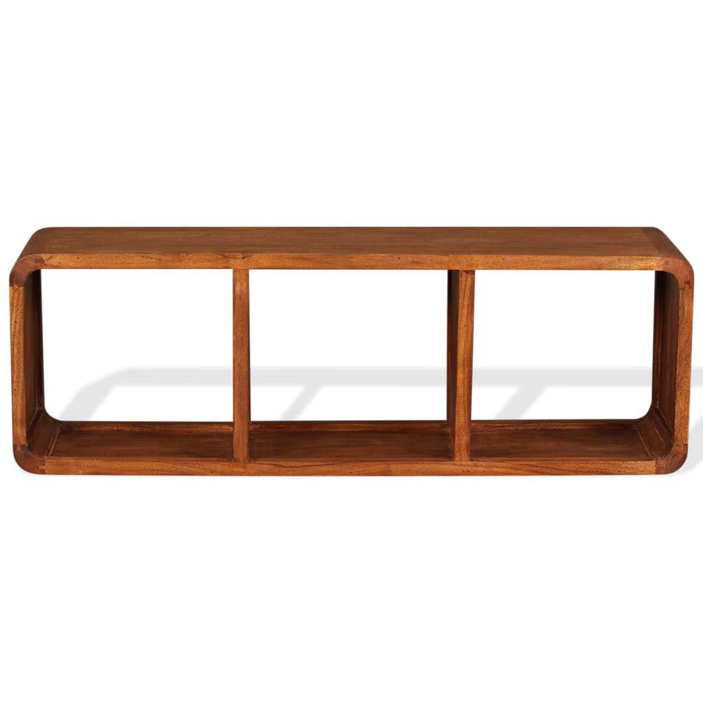 tv-skab 120x30x40 cm massivt træ honningfarvet finish