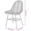 spisebordsstole 2 stk. naturligt rattan