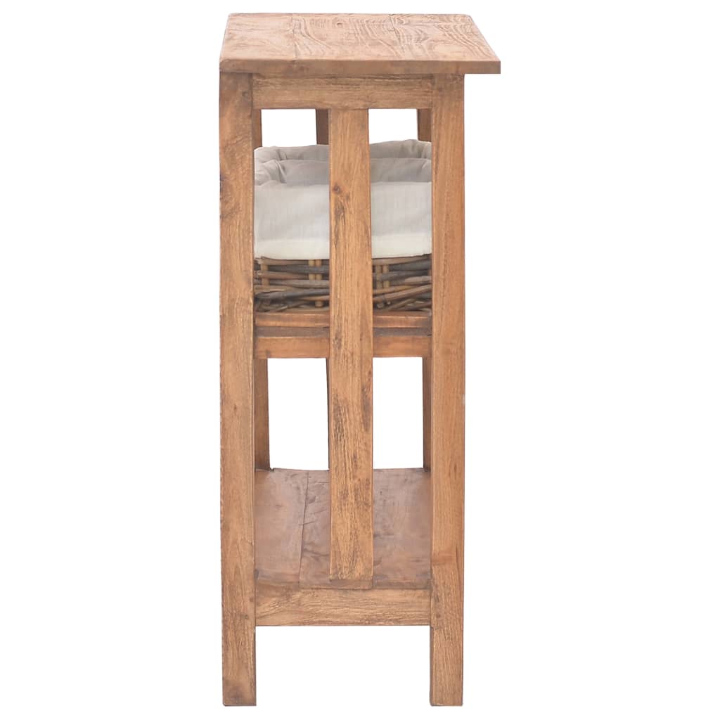 konsolbord 69x28x70 cm massivt mahognitræ