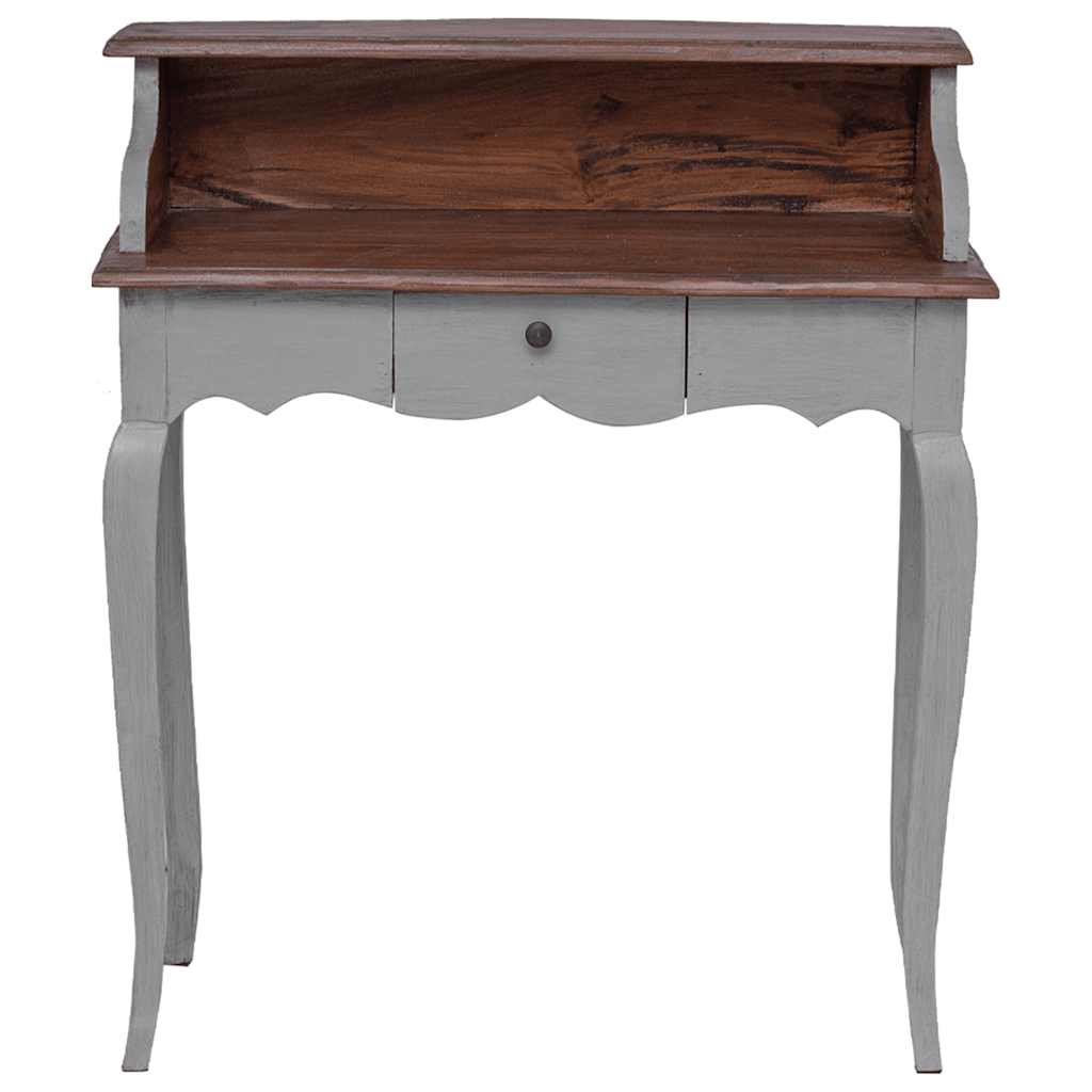 skrivebord 80x40x92 cm massivt mahognitræ
