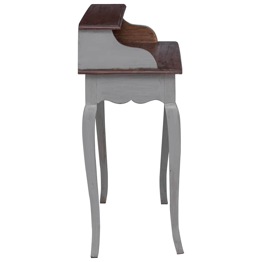 skrivebord 80x40x92 cm massivt mahognitræ