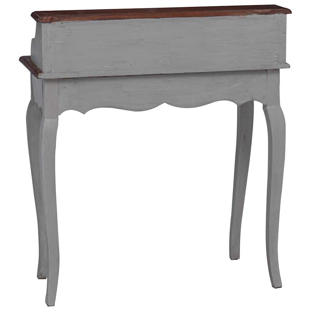 skrivebord 80x40x92 cm massivt mahognitræ