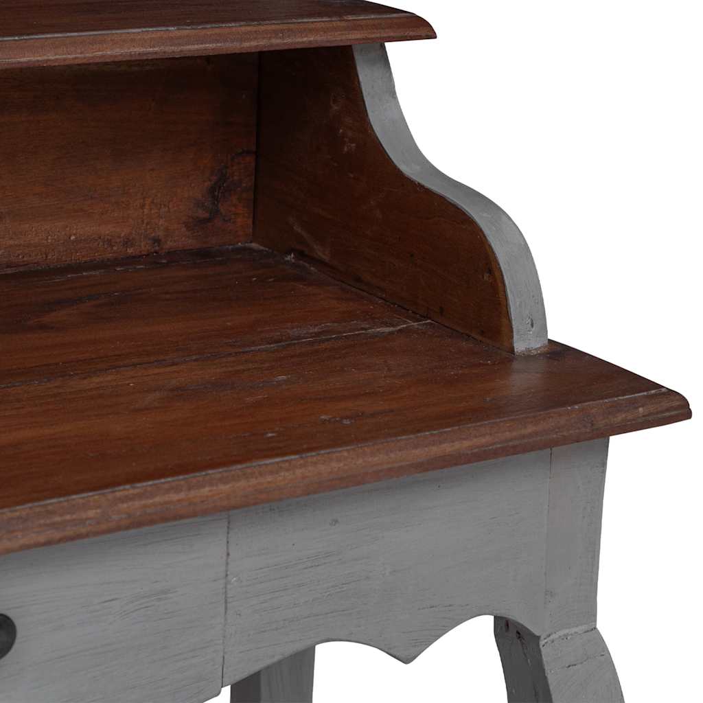 skrivebord 80x40x92 cm massivt mahognitræ